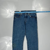 501 Levis Jeans - 31W 36L Blue Cotton