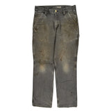 Carhartt Carpenter Trousers - 32W 32L Grey Cotton