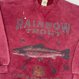 Made In USA Shirt Lake Catch And Release Sweatshirt - XL Burgundy Cotton