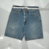 Levis Denim Shorts - 32W 9L Blue Cotton