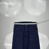 Big Bill Cargo Pants - 33W 31L Navy Cotton Blend