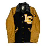 Lc Western Cycle Varsity Jacket - Medium Black Leather