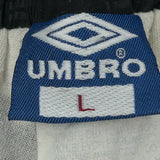 Umbro Track Pants - Large Black Polyester