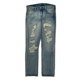 501 Levis Jeans - 32W 29L Light Wash Cotton