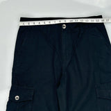 Southpole Cargo Shorts - 32″ Waist Black Cotton