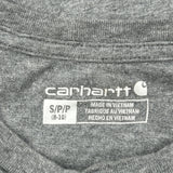 Age 8-10 Carhartt Long Sleeve T-Shirt - Medium Grey Cotton