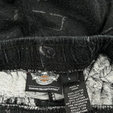 Motorcycle Harley Davidson Graphic Joggers - Large Black Cotton
