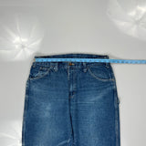 Dickies Double Knee Carpenter Jeans - 32W 32L Blue Cotton