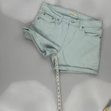 Levis Denim Shorts - 29W UK 8 Blue Cotton