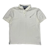 Tommy Hilfiger Polo Shirt - XL White Cotton