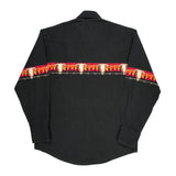 Western Wrangler Graphic Shirt - Large Black Cotton