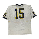 Number 15 Nike Football Jersey - Large Navy Polyester