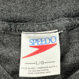 Speedo Single Stitch T-Shirt - Large Grey Cotton