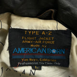 A-2 Flight American Born Leather Jacket - Large Brown Leather