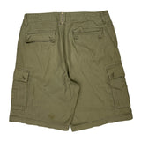Chaps Denim Cargo Shorts - 34W 10L Green Cotton