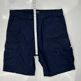 Levis Cargo Shorts - 34W 11L Navy Cotton
