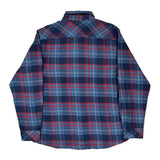 Dickies Checked Flannel Shirt - XL Blue Cotton