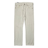 501 Levis Jeans - 32W 30L White Cotton