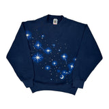 Made In USA Fruit Of The Loom Graphic Sweatshirt - Medium Navy Cotton