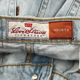 Brown Tab Signature By Levis Denim Shorts - 33W 9L Light Wash Denim
