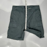 Levis Cargo Shorts - 34W 10L Grey Cotton