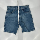 Wrangler Denim Shorts - 36W 11L Blue Cotton