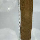 Levis Slim Cord Trousers - 30″ Waist Brown Cotton