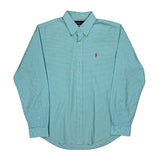Ralph Lauren Checked Shirt - Large Blue Cotton