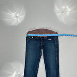 True Religion Boot Cut Jeans - 30W UK 8 Blue Cotton