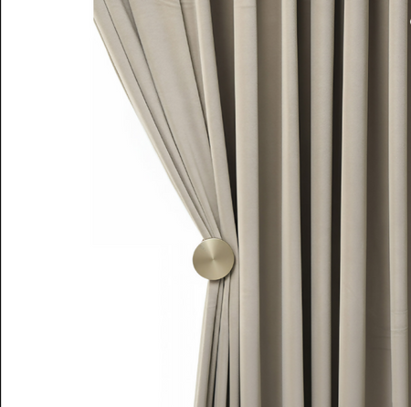 Anydrape Beige Velvet Blackout Curtains – High‑Quality Modern Luxury Drapes for Living Room, Bedroom & Dining Windows