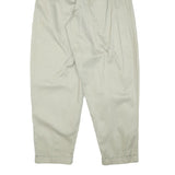 FORENZA Womens Cotton Blend Beige Relaxed Tapered Trousers W29 L30 Casual Wear