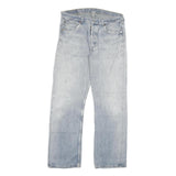 LEVI'S 501 Mens Jeans Blue Regular Straight Denim Light W32 L31 Button Cotton