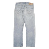 LEVI'S 501 Mens Jeans Blue Regular Straight Denim Light W32 L31 Button Cotton