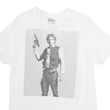 STARWARS Mens White Graphic T-Shirt M Short Sleeve Crew Neck Cotton