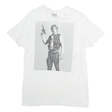 STARWARS Mens White Graphic T-Shirt M Short Sleeve Crew Neck Cotton