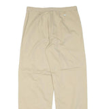 TOMMY HILFIGER Womens Cotton Blend Beige Relaxed Drawstring Trousers W29 L29