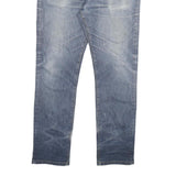 CARHARTT Mens Jeans Blue Regular Straight Denim Medium W36 L32 Classic Zip