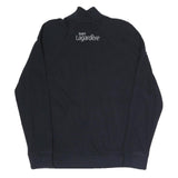 LACOSTE Mens Navy Blue Cotton Blend Zip Jacket S Casual Sportswear Track Top