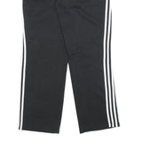 ADIDAS Womens Joggers Black & White Slim Straight UK 12 W30 L30 Cotton Blend