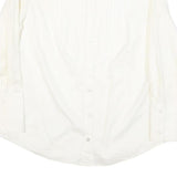 TOMMY HILFIGER Womens White Shirt Long Sleeve Collared M Classic Cotton Blend