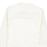 TOMMY HILFIGER Womens White Shirt Long Sleeve Collared M Classic Cotton Blend