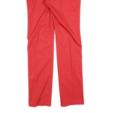 SWISS SKILLS Womens Cotton Blend Red Regular Straight Trousers W28 L34 Stylish
