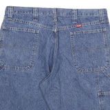 DICKIES Mens Denim Blue Workwear Carpenter Shorts 2XL W36 Cotton Blend