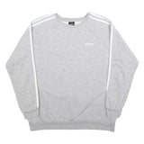 ADIDAS Womens Grey Sweatshirt Crew Neck M Cotton Blend Casual Retro
