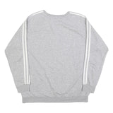 ADIDAS Womens Grey Sweatshirt Crew Neck M Cotton Blend Casual Retro