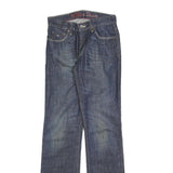 TOMMY HILFIGER Womens Regular Blue Denim Dark Zip Jeans W25 L32 Classic Fit