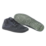 LACOSTE Chaymon Mens Black Canvas Mid Top Trainers UK 8 Stylish Everyday