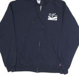 CHAMPION Mens Navy Hoodie L Lifeguard Zip Sweatshirt Cotton