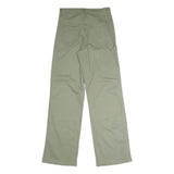 RE Womens Cotton Blend Green Regular Straight Trousers W30 L32 Casual Wear