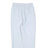 Womens White Regular Fit Straight Polyester Blend Trousers W25 L26 Stylish
